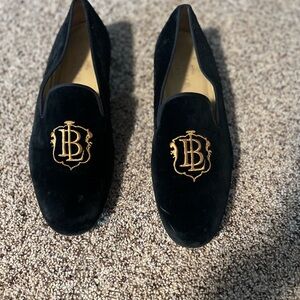 Bachlor Shoes Black Velvet Loafers